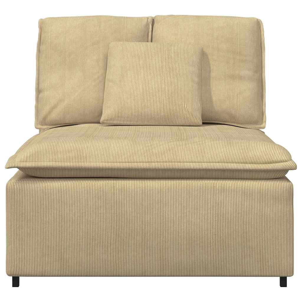 Modulares Sofa Mittelmodul mit Kissen Graugrün 100 cm