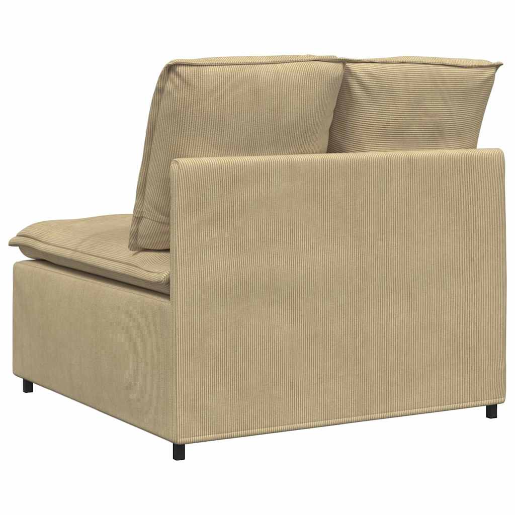 Modulares Sofa Mittelmodul mit Kissen Graugrün 100 cm