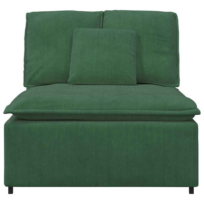 Modulares Sofa Mittelmodul mit Kissen Dunkelgrün 100 cm
