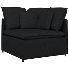 Modulares Sofa Eckmodul mit Kissen Schwarz 100 cm