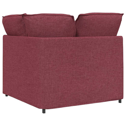 Modulares Sofa Eckmodul mit Kissen Weinrot 100 cm