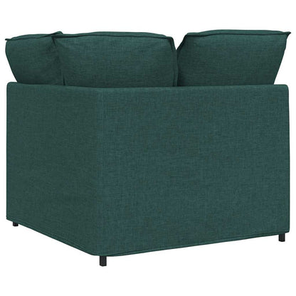 Modulares Sofa Eckmodul mit Kissen Dunkelgrün 100 cm