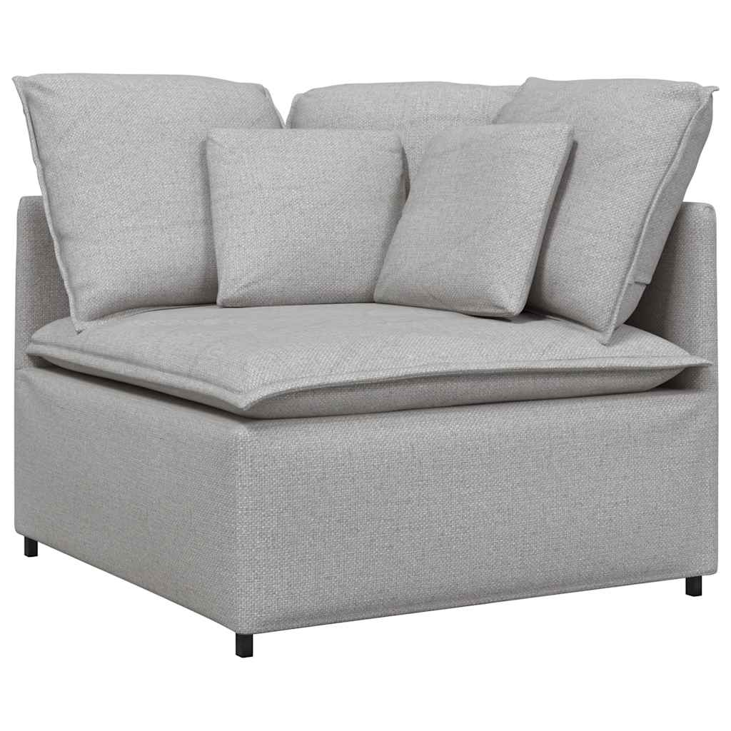Modulares Sofa Eckmodul mit Kissen Wolkengrau 100 cm