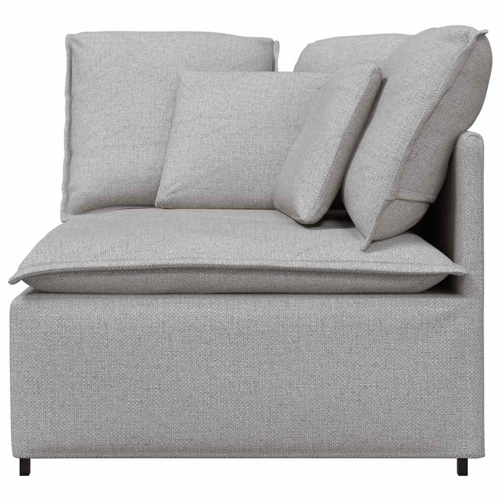 Modulares Sofa Eckmodul mit Kissen Wolkengrau 100 cm
