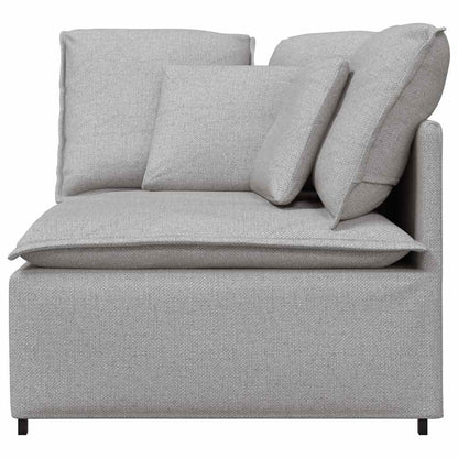 Modulares Sofa Eckmodul mit Kissen Wolkengrau 100 cm