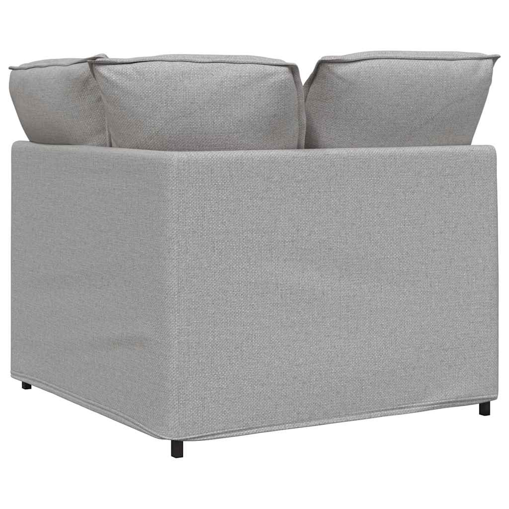 Modulares Sofa Eckmodul mit Kissen Wolkengrau 100 cm