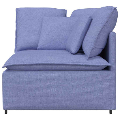 Modulares Sofa Eckmodul mit Kissen Jeansblau 100 cm