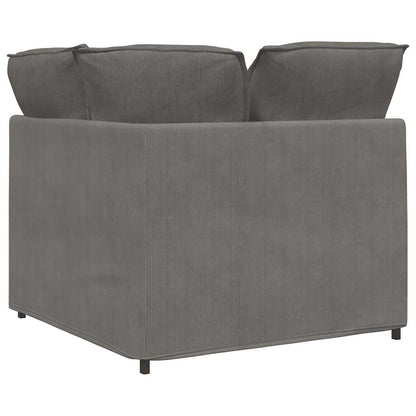 Modulares Sofa Eckmodul mit Kissen Hellgrau 100 cm