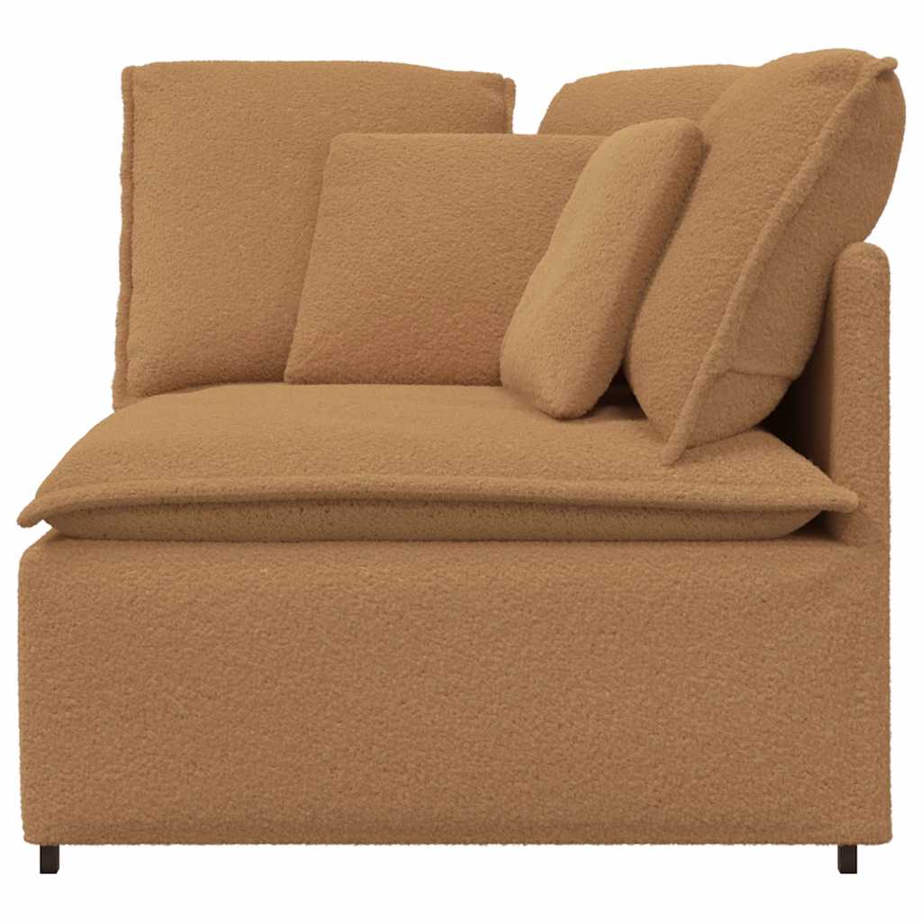Modulares Sofa Eckmodul mit Kissen Beige 100 cm