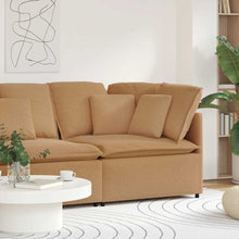 Modulares Sofa Eckmodul mit Kissen Beige 100 cm
