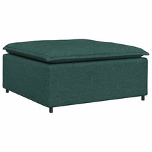 Modulares Sofa-Fußhocker-Modul Dunkelgrün 100 x 100 x 48 cm