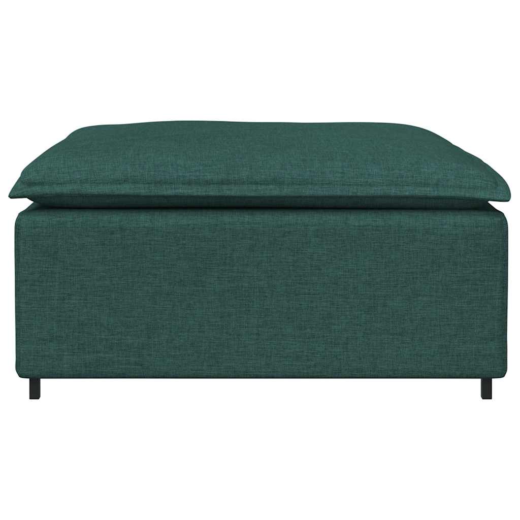 Modulares Sofa-Fußhocker-Modul Dunkelgrün 100 x 100 x 48 cm