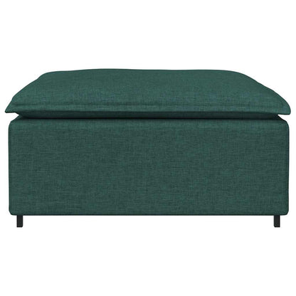 Modulares Sofa-Fußhocker-Modul Dunkelgrün 100 x 100 x 48 cm