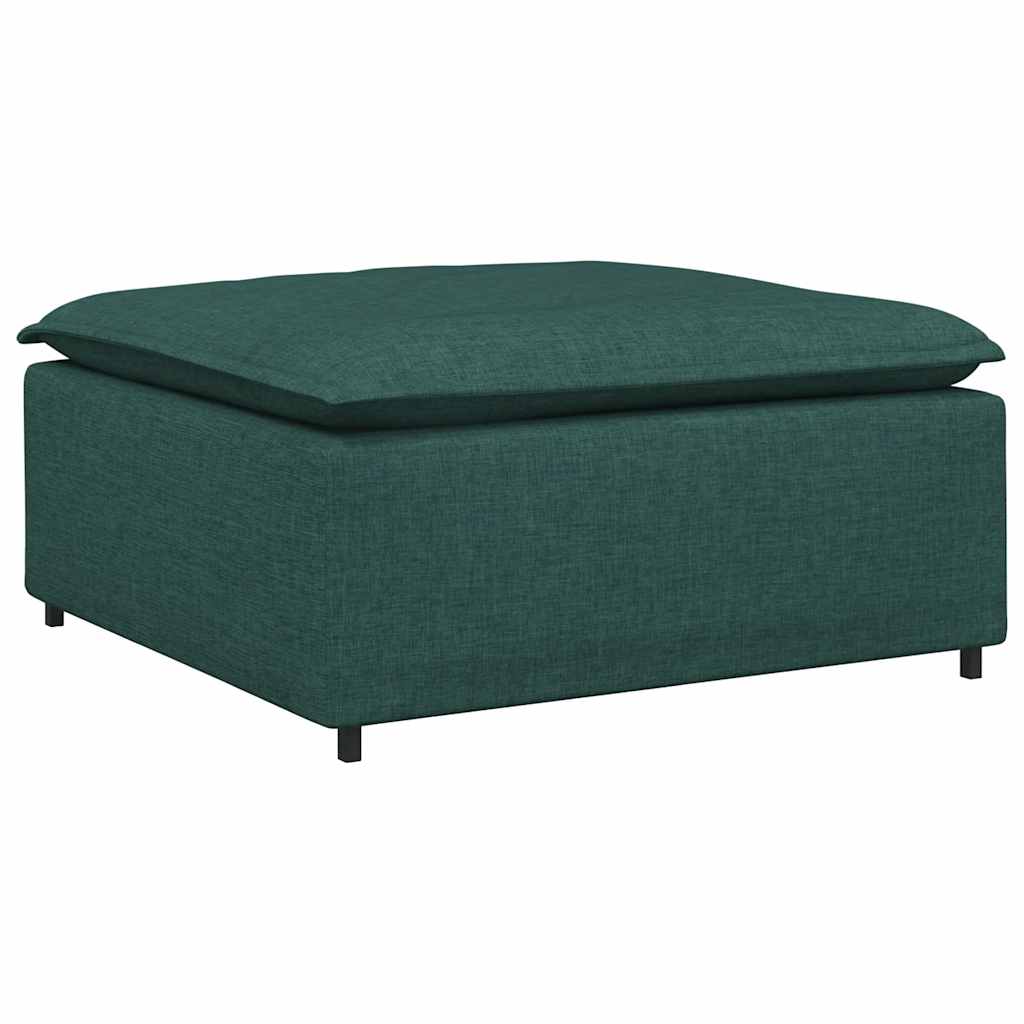 Modulares Sofa-Fußhocker-Modul Dunkelgrün 100 x 100 x 48 cm