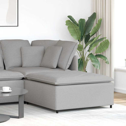 Modulares Sofa-Fußhocker-Modul Wolkengrau 100 x 100 x 48 cm