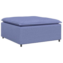 Modulares Sofa-Fußhocker-Modul Jeansblau 100x100x48 cm