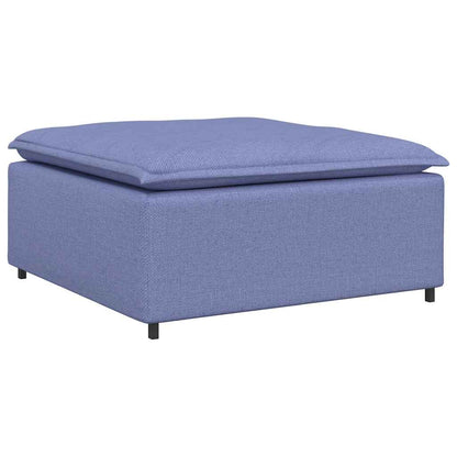 Modulares Sofa-Fußhocker-Modul Jeansblau 100x100x48 cm