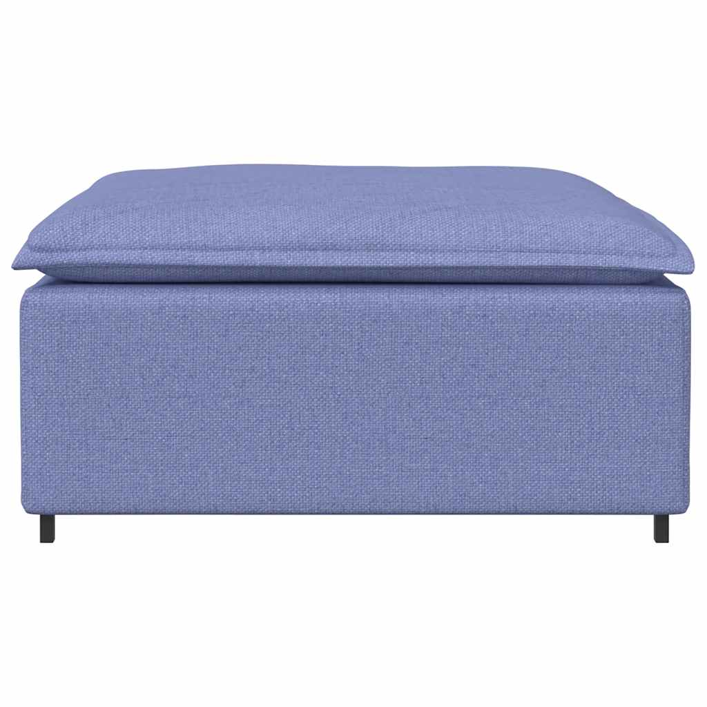 Modulares Sofa-Fußhocker-Modul Jeansblau 100x100x48 cm