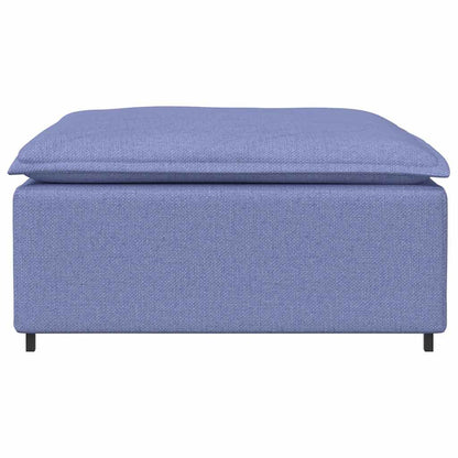 Modulares Sofa-Fußhocker-Modul Jeansblau 100x100x48 cm