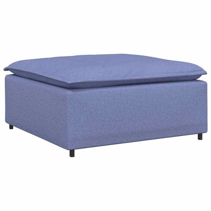 Modulares Sofa-Fußhocker-Modul Jeansblau 100x100x48 cm