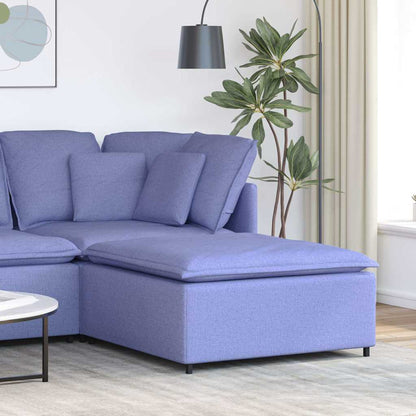Modulares Sofa-Fußhocker-Modul Jeansblau 100x100x48 cm