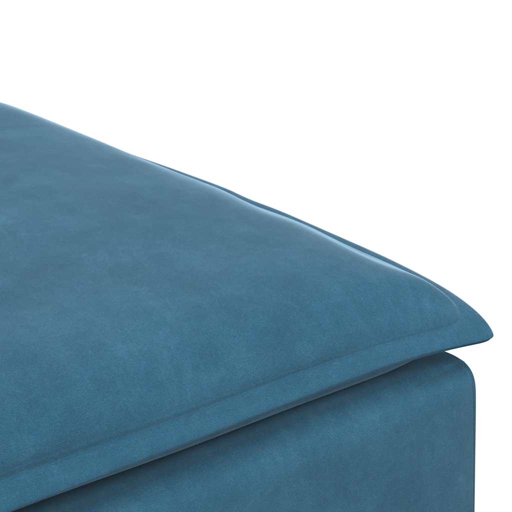 Modulares Sofa Fußhocker-Modul Blau 100x100x48 cm