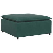 Modulares Sofa Fußhocker-Modul Dunkelgrün 100x100x48 cm