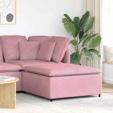 Modulares Sofa Fußhocker-Modul Rosa 100x100x48 cm