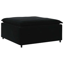 Modulares Sofa Fußhocker-Modul Schwarz 100x100x48 cm