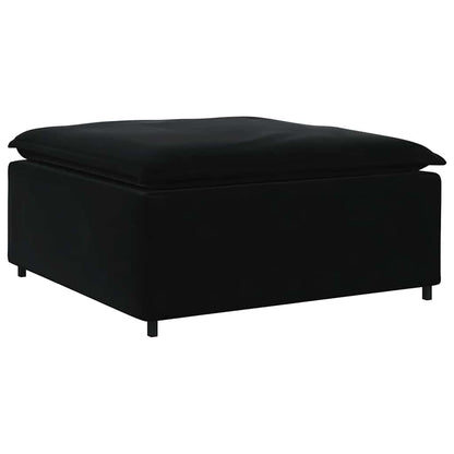 Modulares Sofa Fußhocker-Modul Schwarz 100x100x48 cm