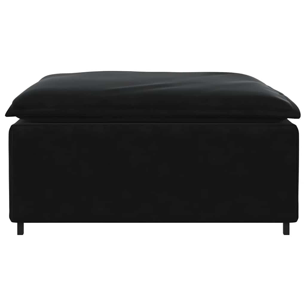 Modulares Sofa Fußhocker-Modul Schwarz 100x100x48 cm