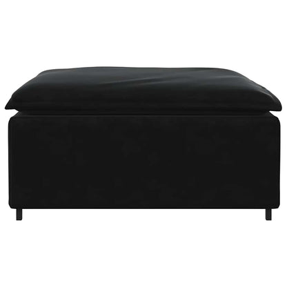 Modulares Sofa Fußhocker-Modul Schwarz 100x100x48 cm