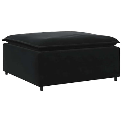 Modulares Sofa Fußhocker-Modul Schwarz 100x100x48 cm