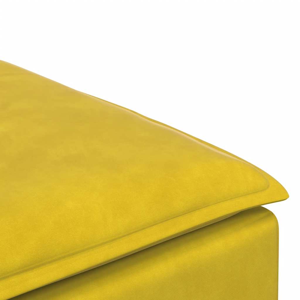 Modulares Sofa Fußhocker-Modul Gelb 100x100x48 cm