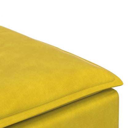 Modulares Sofa Fußhocker-Modul Gelb 100x100x48 cm