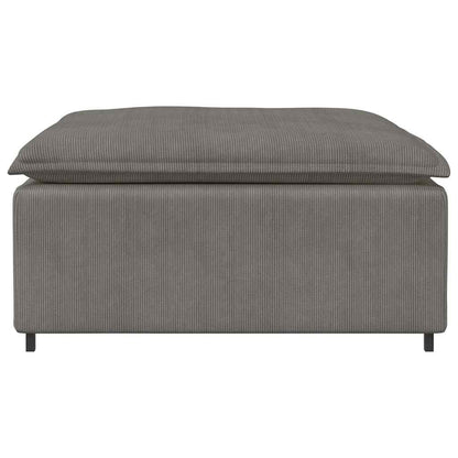 Modulares Sofa Fußhocker-Modul Hellgrau 100x100x48 cm