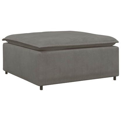 Modulares Sofa Fußhocker-Modul Hellgrau 100x100x48 cm