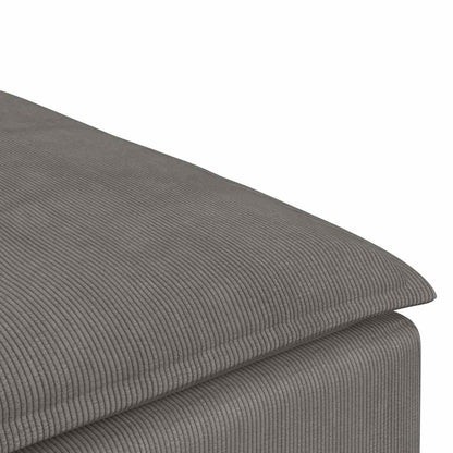 Modulares Sofa Fußhocker-Modul Hellgrau 100x100x48 cm