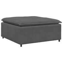 Modulares Sofa Fußhocker-Modul Dunkelgrau 100x100x48 cm
