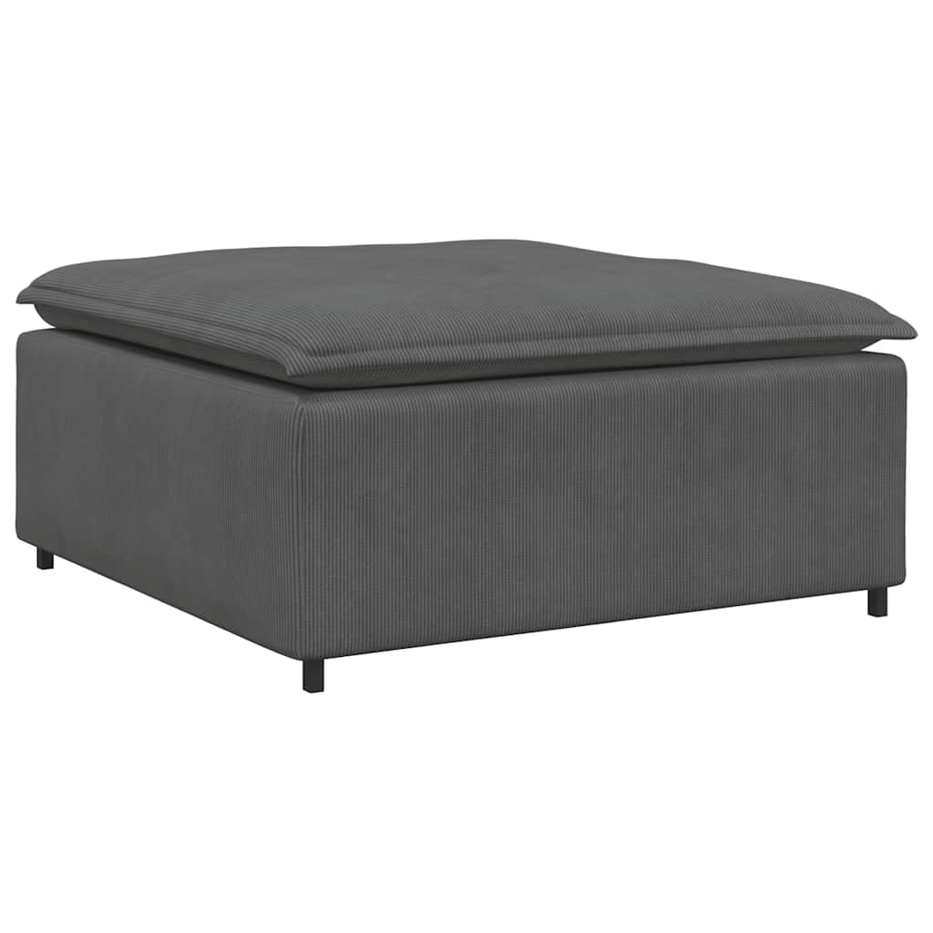 Modulares Sofa Fußhocker-Modul Dunkelgrau 100x100x48 cm