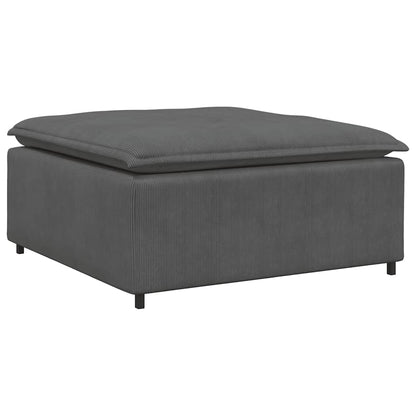 Modulares Sofa Fußhocker-Modul Dunkelgrau 100x100x48 cm