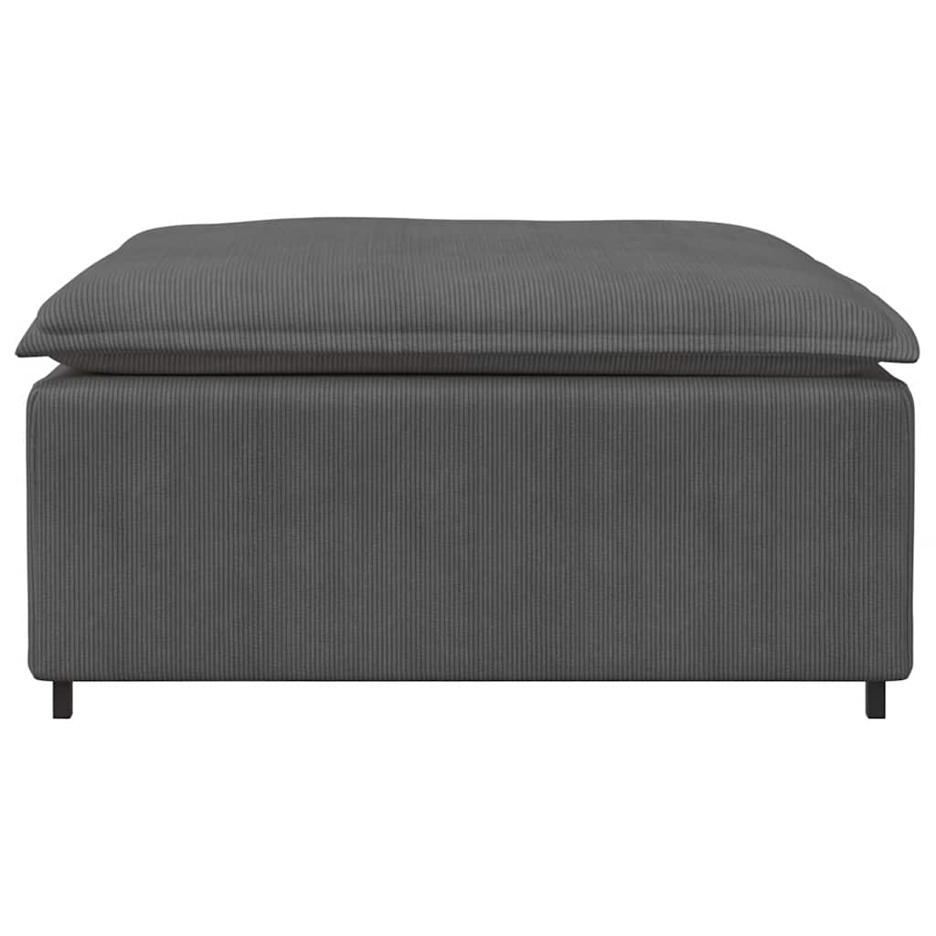 Modulares Sofa Fußhocker-Modul Dunkelgrau 100x100x48 cm