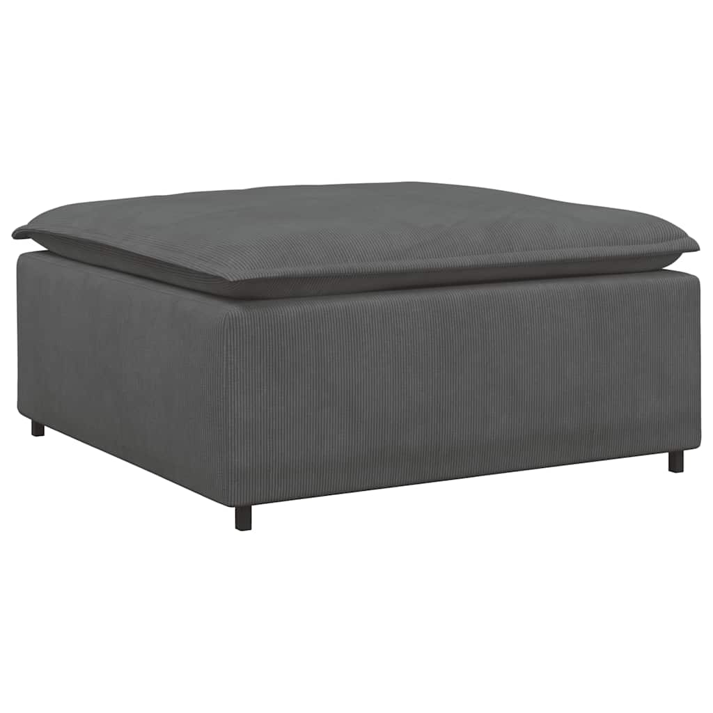 Modulares Sofa Fußhocker-Modul Dunkelgrau 100x100x48 cm