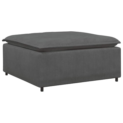 Modulares Sofa Fußhocker-Modul Dunkelgrau 100x100x48 cm