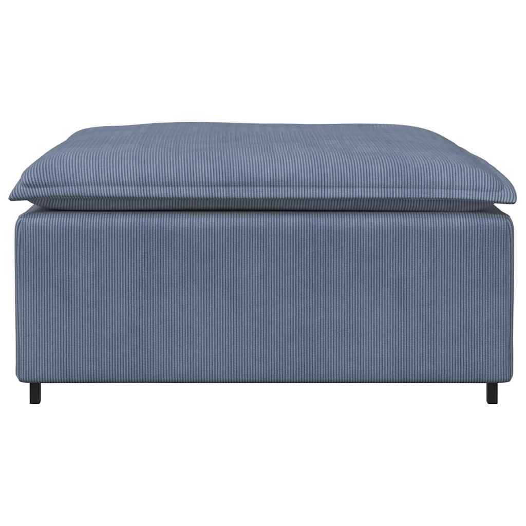 Modulares Sofa Fußhocker-Modul Blau 100x100x48 cm