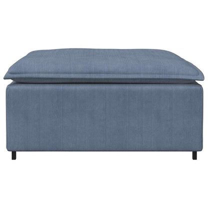 Modulares Sofa Fußhocker-Modul Blau 100x100x48 cm