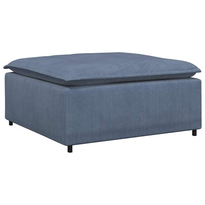 Modulares Sofa Fußhocker-Modul Blau 100x100x48 cm