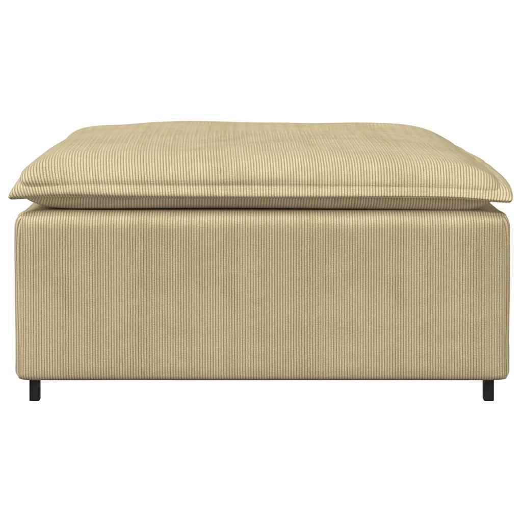 Modulares Sofa Fußhocker-Modul Graugrün 100x100x48 cm