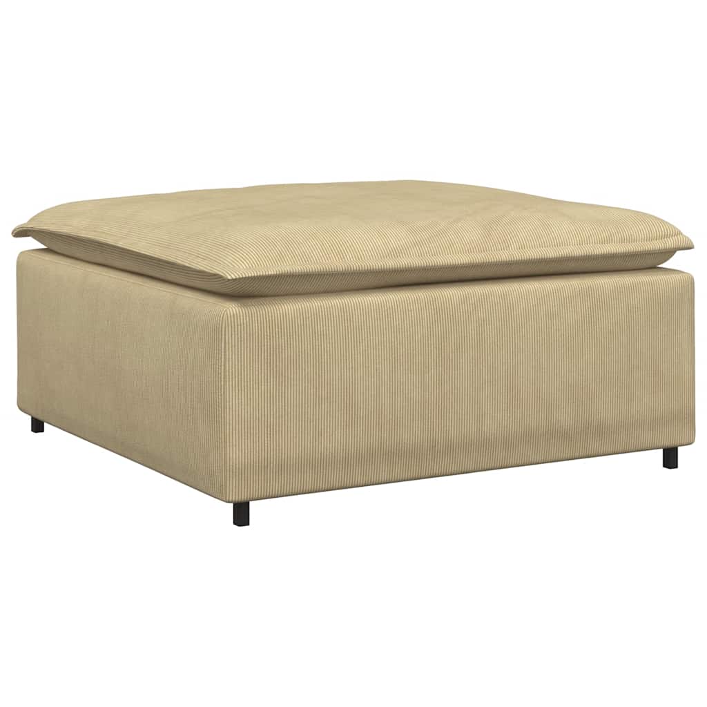 Modulares Sofa Fußhocker-Modul Graugrün 100x100x48 cm