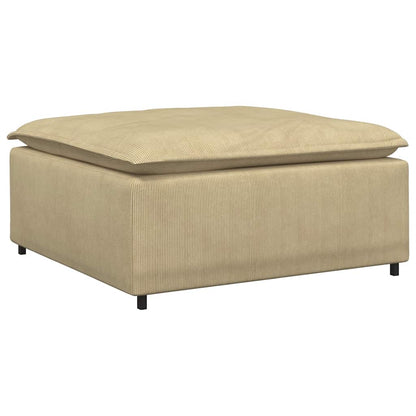 Modulares Sofa Fußhocker-Modul Graugrün 100x100x48 cm
